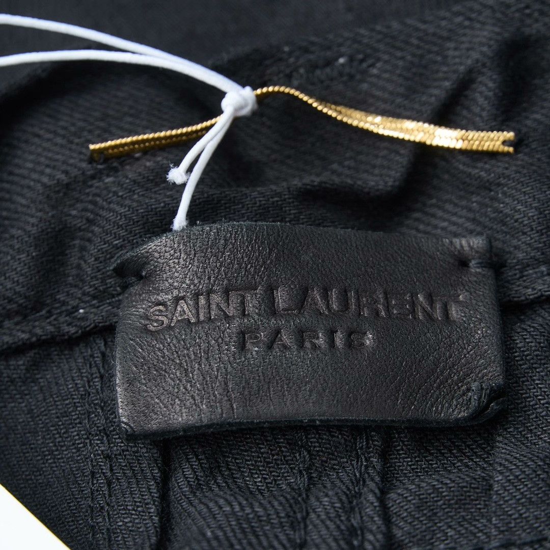 Saint Laurent Paris Saint Laurent Women's Distressed Washed Jeans Size 26" / US 2 / IT 38 - 7 Thumbnail