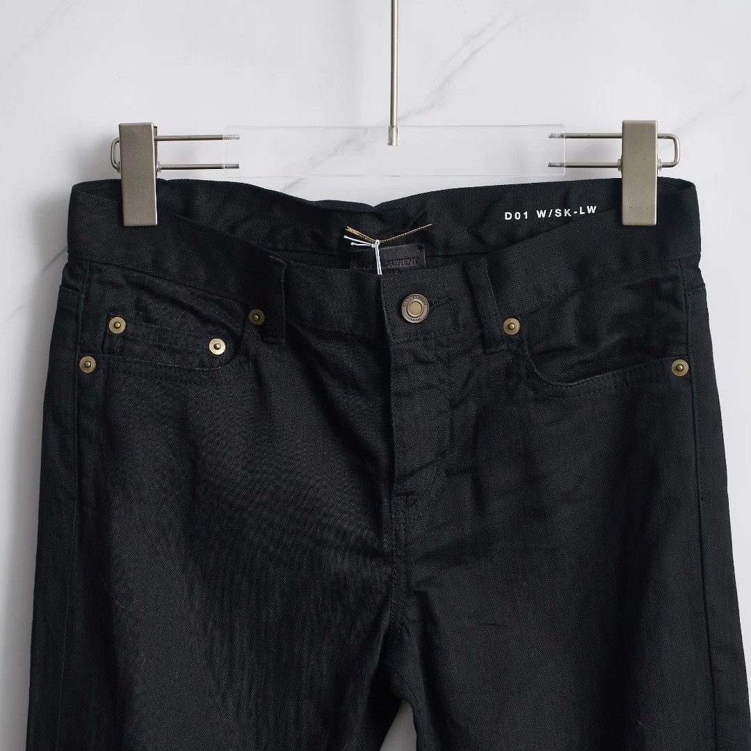 Saint Laurent Paris Saint Laurent Women's Distressed Washed Jeans Size 26" / US 2 / IT 38 - 2 Thumbnail
