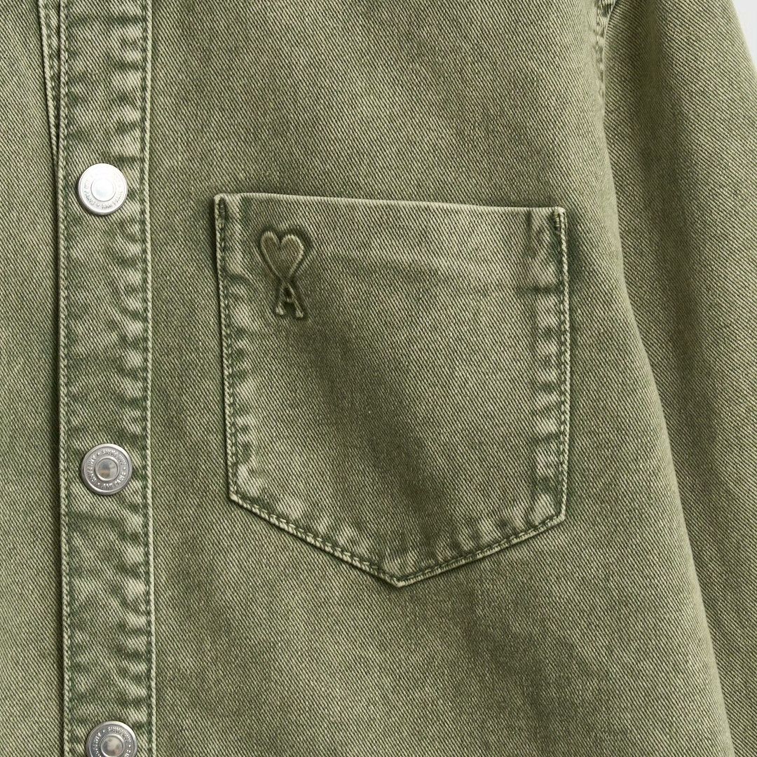 AMI Ami Paris Men's Vintage Logo Denim Jacket Size US M / EU 48-50 / 2 - 3 Thumbnail