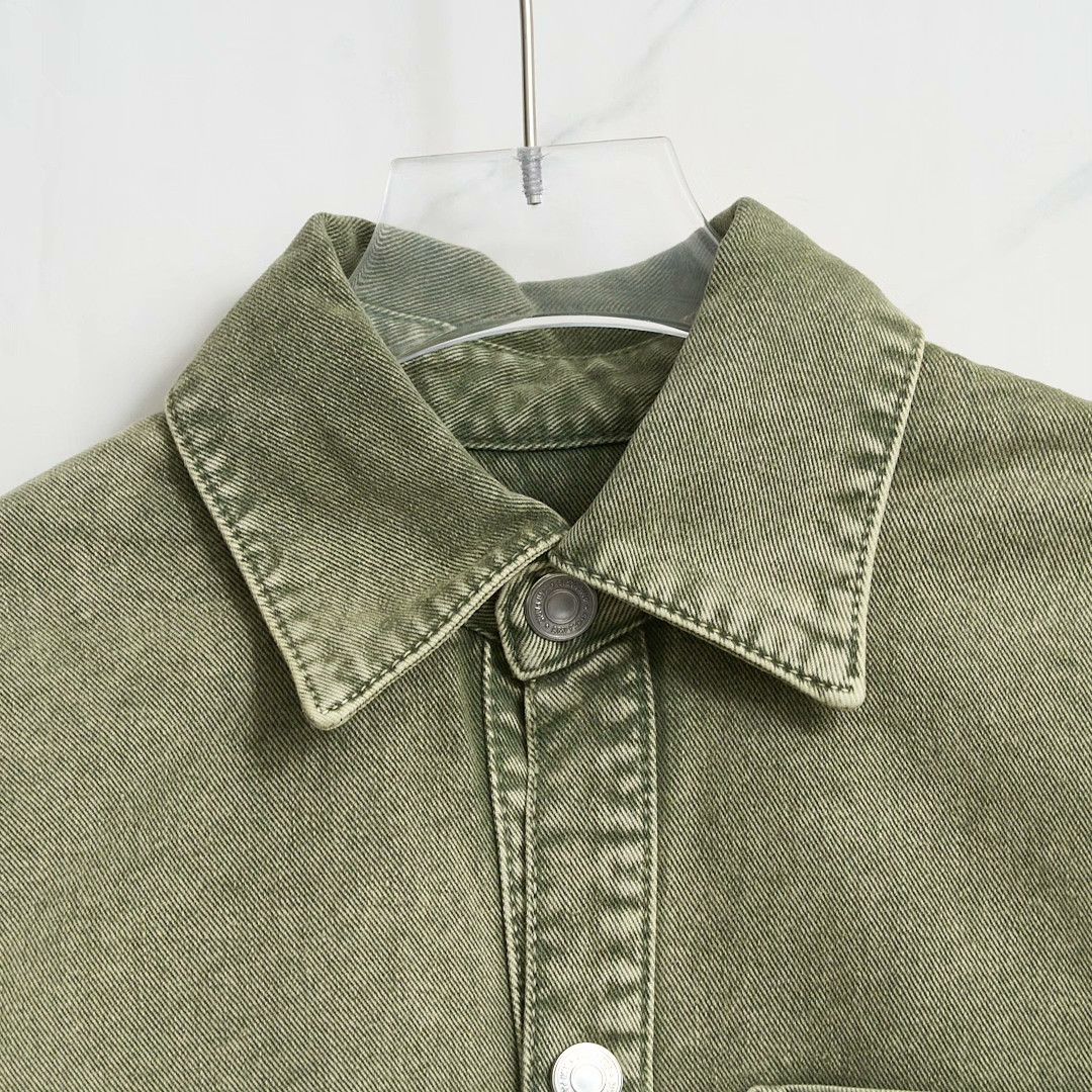AMI Ami Paris Men's Vintage Logo Denim Jacket Size US M / EU 48-50 / 2 - 2 Thumbnail