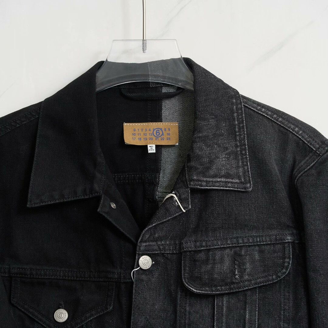MM6 MM6 Men's Colorblock Denim Jacket Size US S / EU 44-46 / 1 - 2 Thumbnail