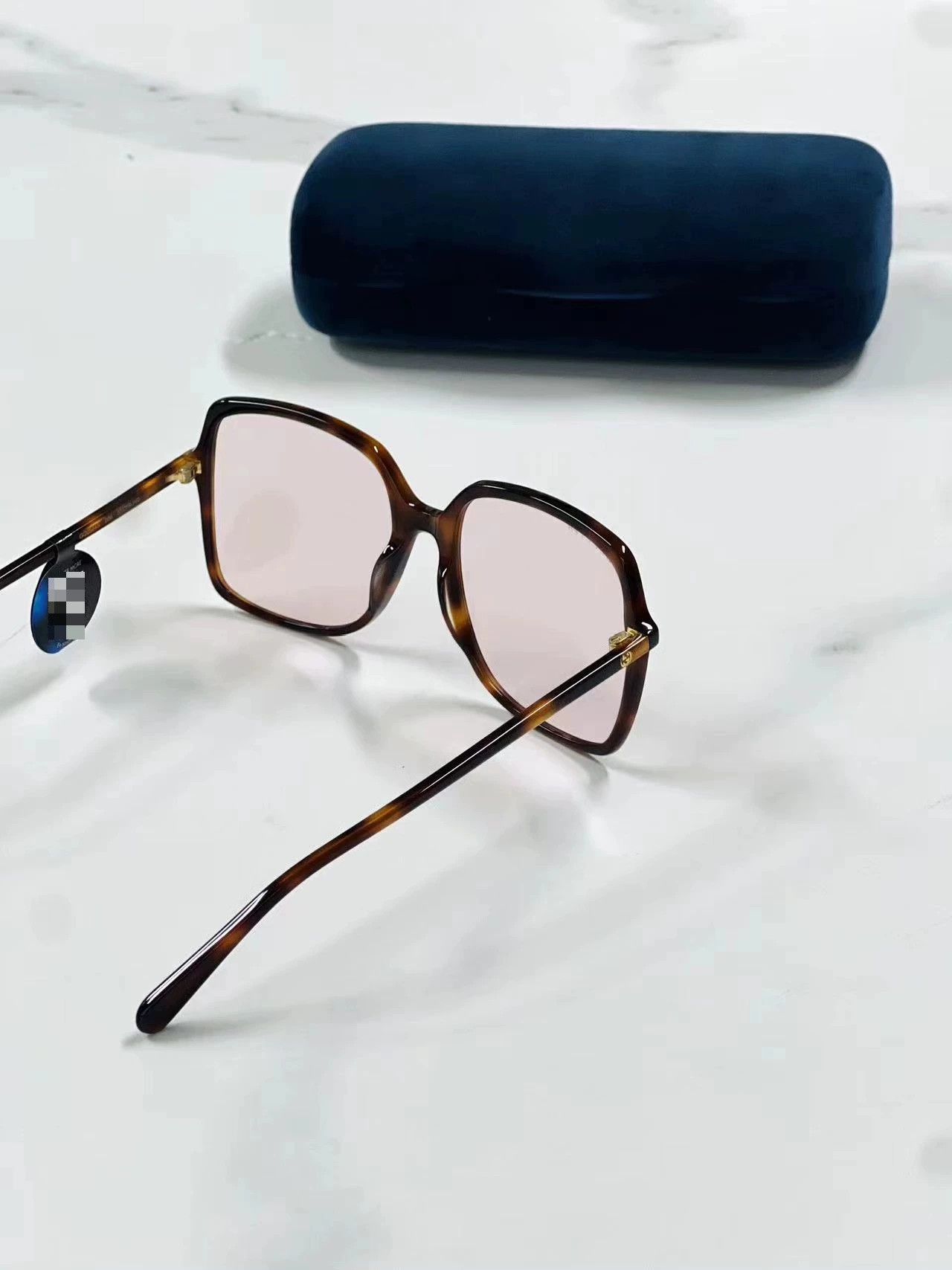 Gucci Gucci Classic Double G Tortoiseshell Sunglasses Size ONE SIZE - 3 Thumbnail