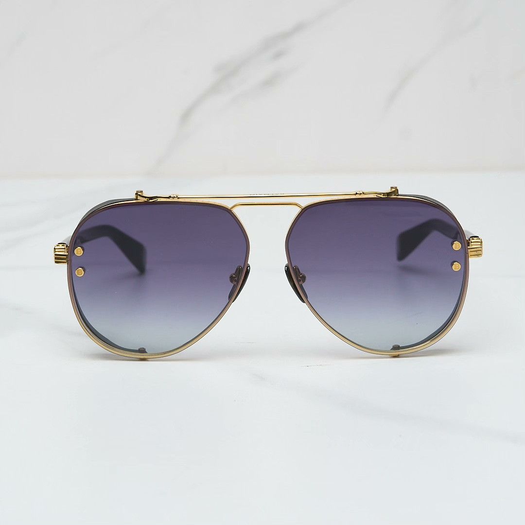 Balmain Balmain Unisex Titanium Sunglasses Size ONE SIZE - 3 Thumbnail
