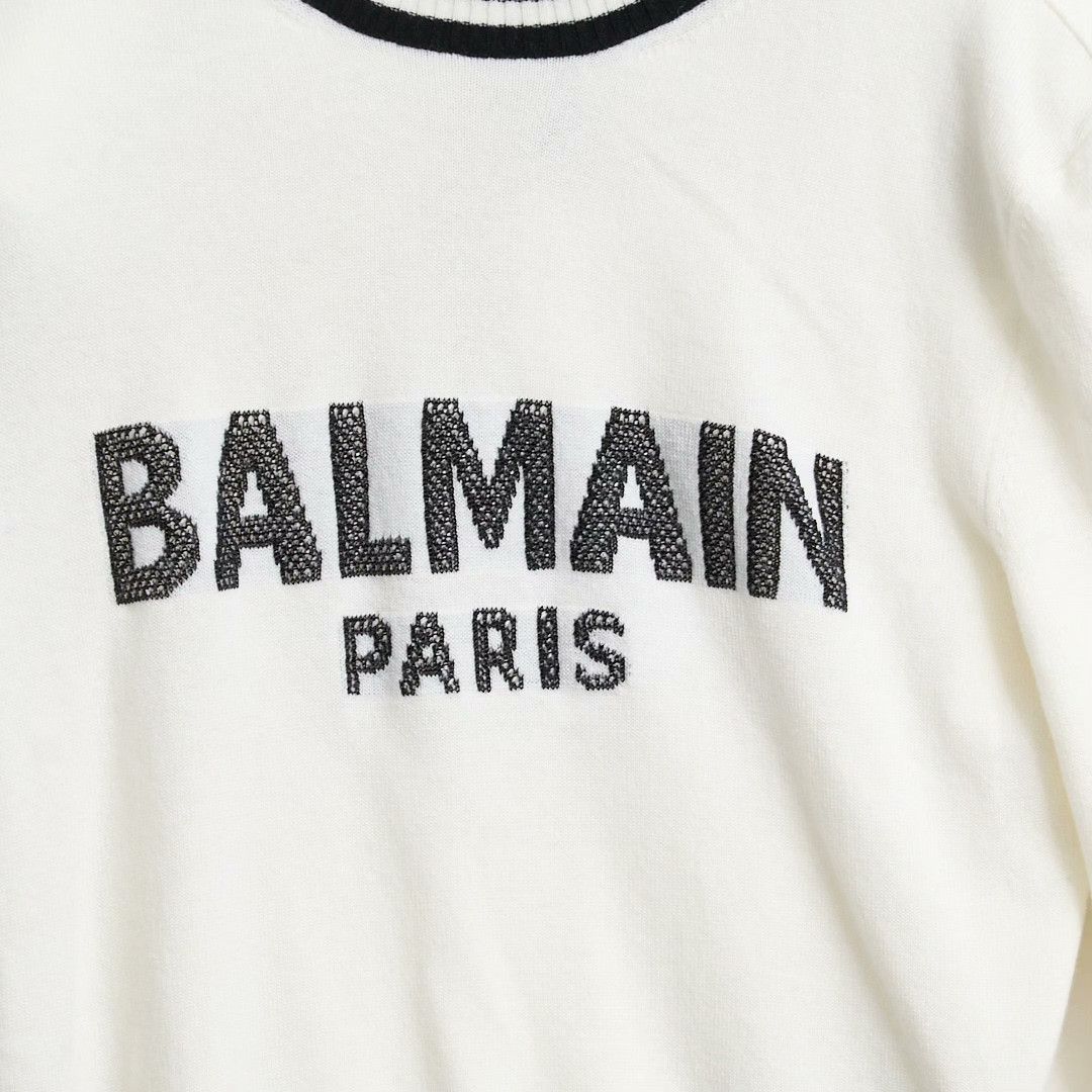 Balmain Balmain Women's Letter Shoulder Pad Knit Size S / US 4 / IT 40 - 4 Thumbnail