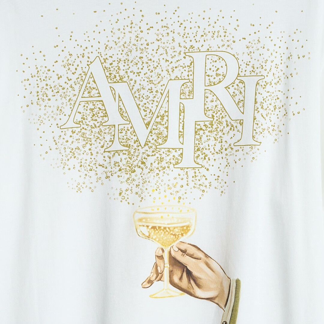Amiri Amiri Men's Logo Rhinestone Print T-Shirt Size US L / EU 52-54 / 3 - 7 Thumbnail