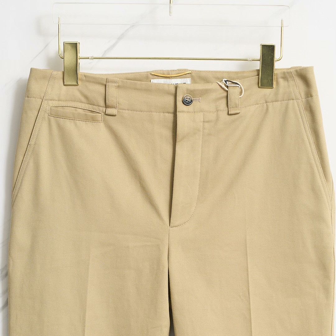 Saint Laurent Paris Saint Laurent Women's Cotton Straight Casual Pants Size 40" / US 18 - 2 Thumbnail