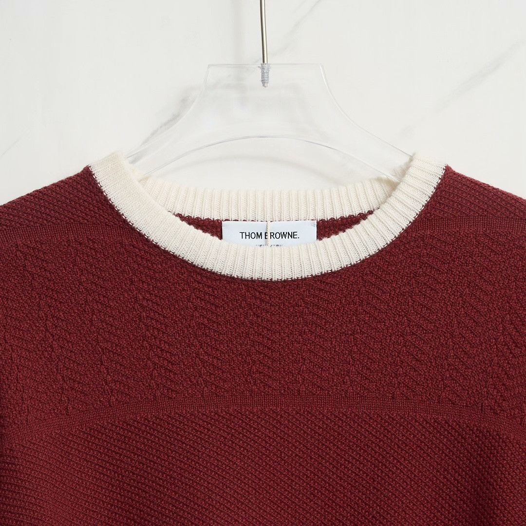 Thom Browne Thom Browne Men's Jacquard Stripe Sweater Size US M / EU 48-50 / 2 - 2 Thumbnail