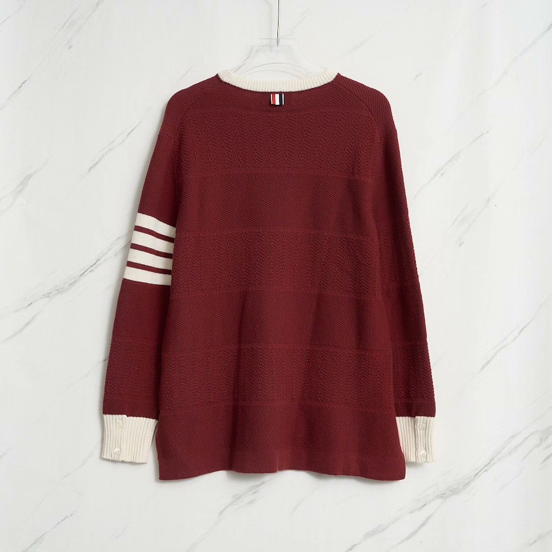 Thom Browne Thom Browne Men's Jacquard Stripe Sweater Size US M / EU 48-50 / 2 - 4 Thumbnail
