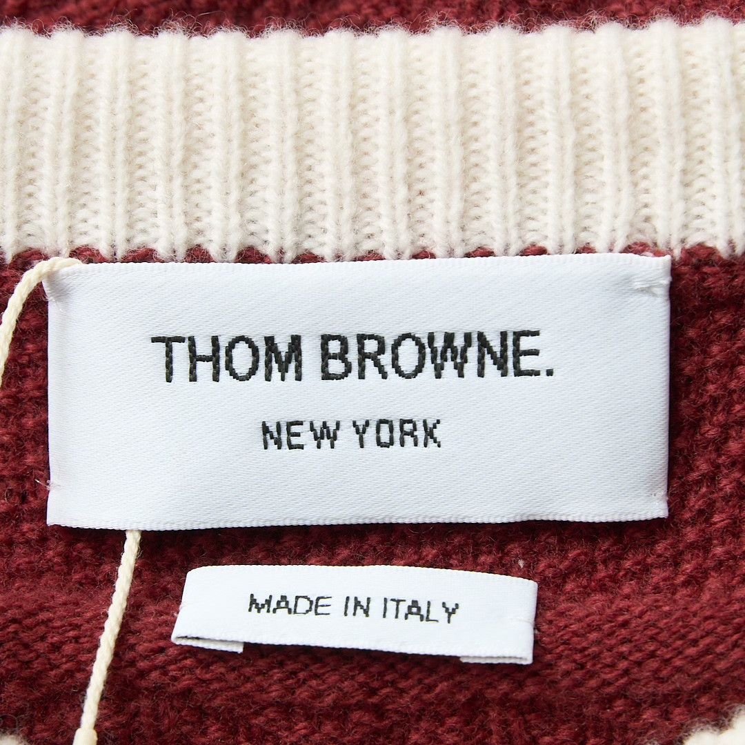 Thom Browne Thom Browne Men's Jacquard Stripe Sweater Size US M / EU 48-50 / 2 - 6 Thumbnail