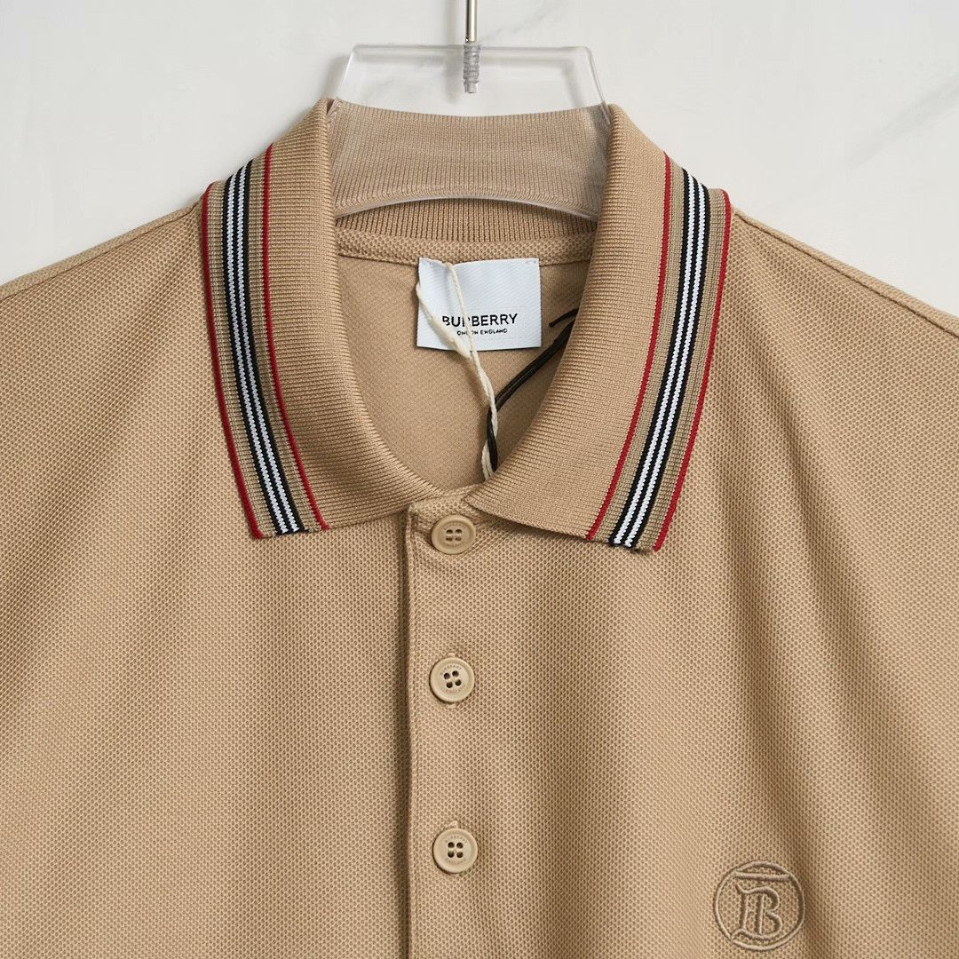 Burberry Burberry Men's Logo Embroidered Stripe Polo Size US M / EU 48-50 / 2 - 2 Thumbnail