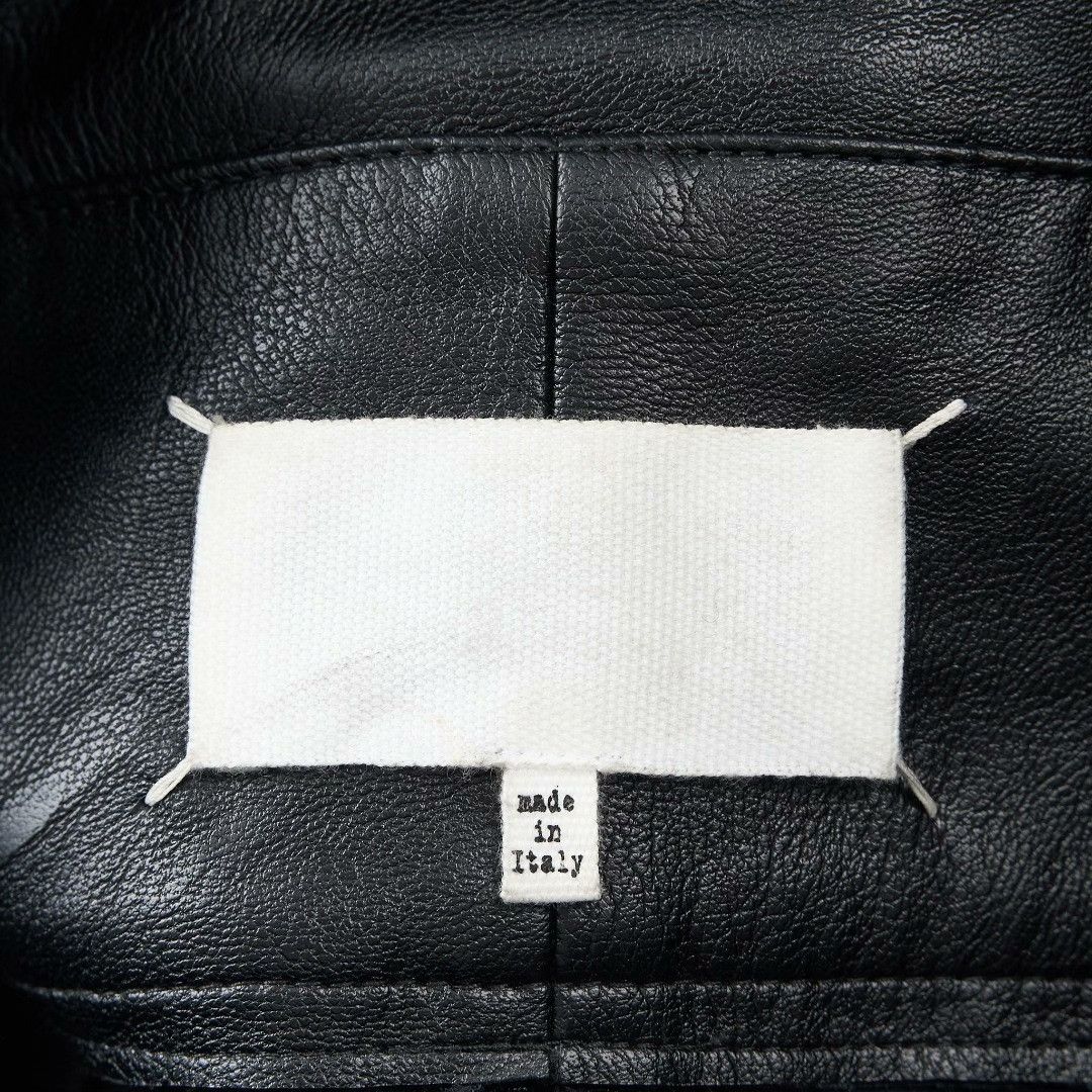 Maison Margiela Maison Margiela Women's Vintage High-Waist Cuffed Leather Pants Size 40" / US 18 - 6 Thumbnail