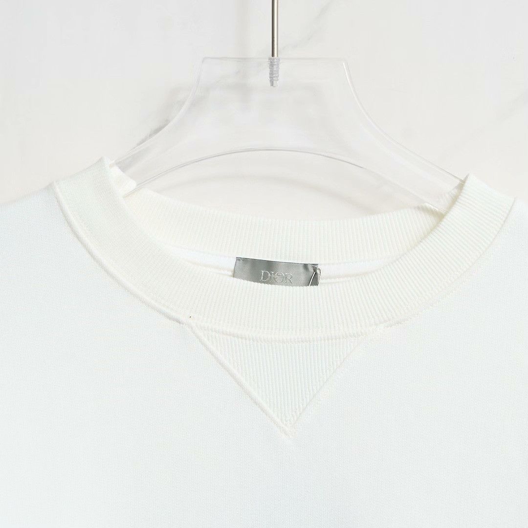 Dior Dior Men's Geometric Embroidery Crewneck Sweatshirt Size US XL / EU 56 / 4 - 2 Thumbnail