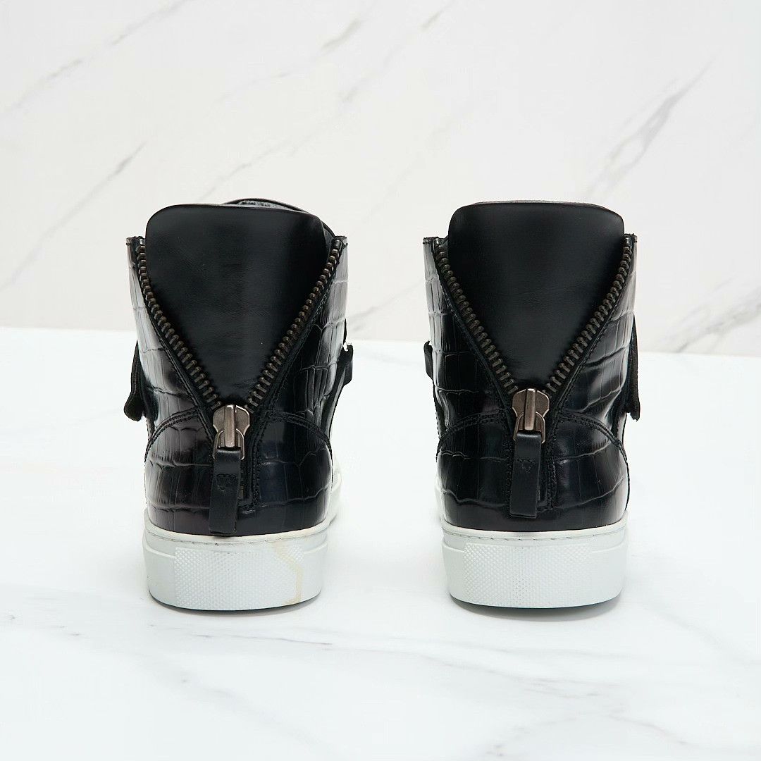 Emporio Armani Emporio Armani Men's Crocodile High-Top Casual Shoes Size US 9 / EU 42 - 7 Thumbnail