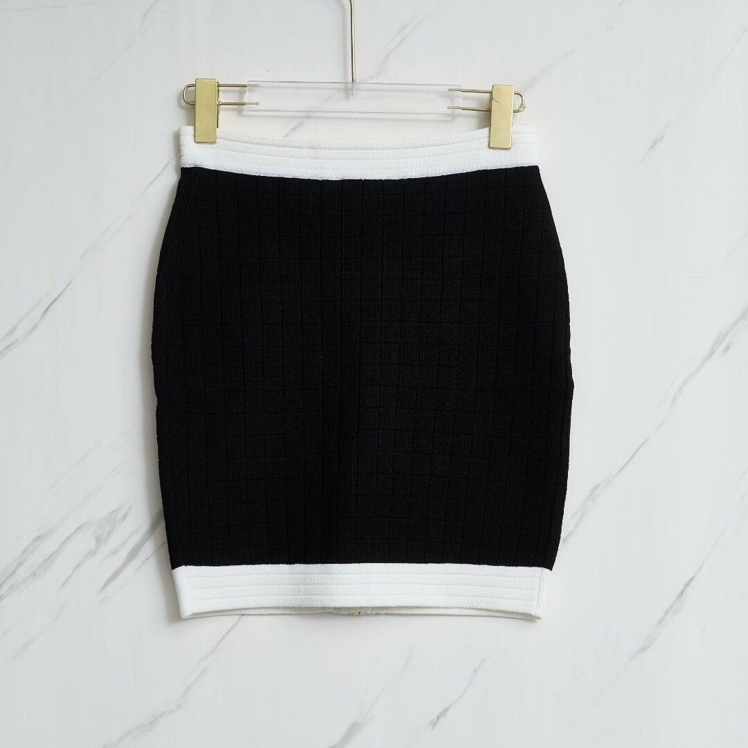 Balmain Balmain Women's Hepburn Style Knit Skirt Size 36" / US 14 / IT 50 - 4 Thumbnail