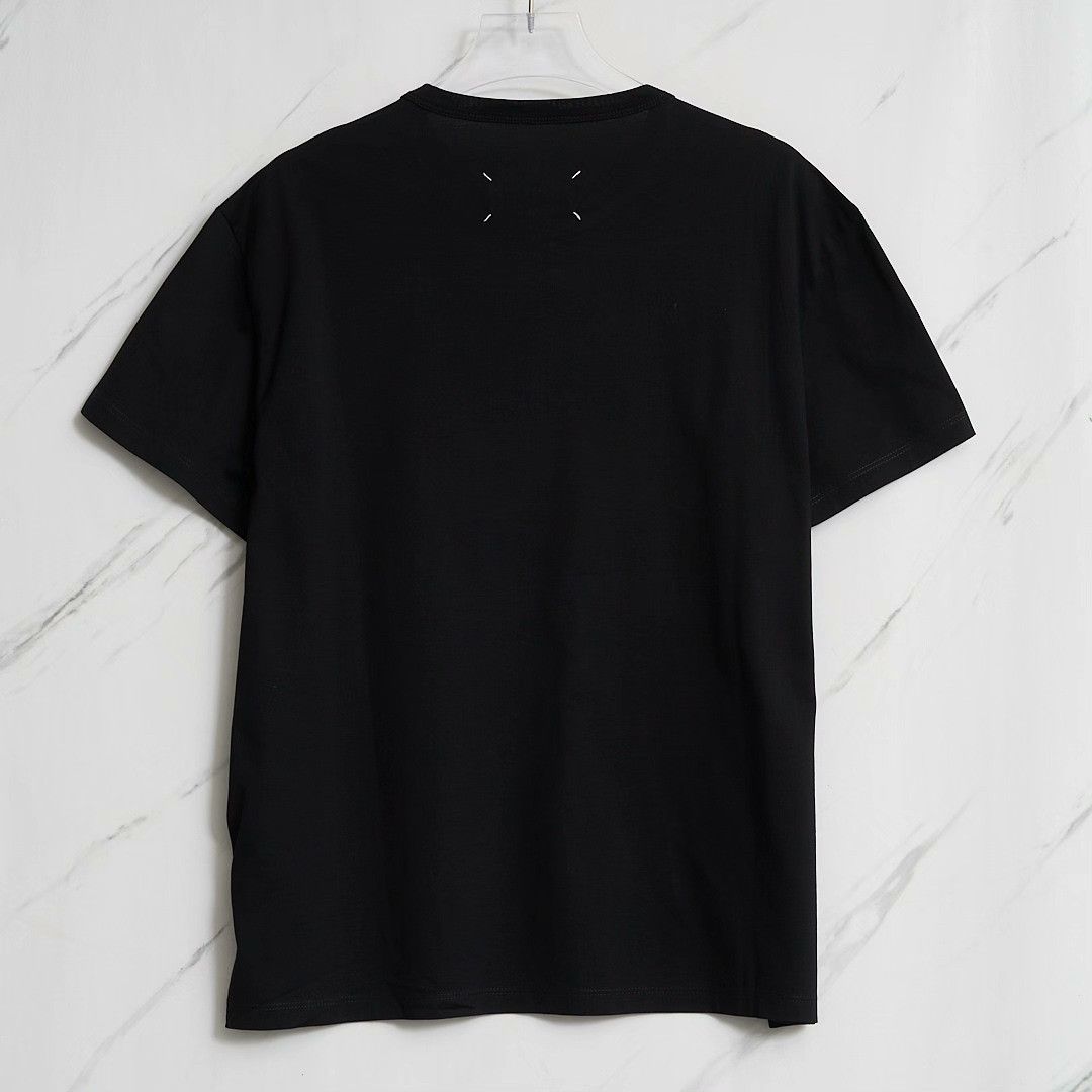 Maison Margiela Maison Margiela Neutral Logo Embroidered Cotton T-shirt Size US S / EU 44-46 / 1 - 3 Thumbnail