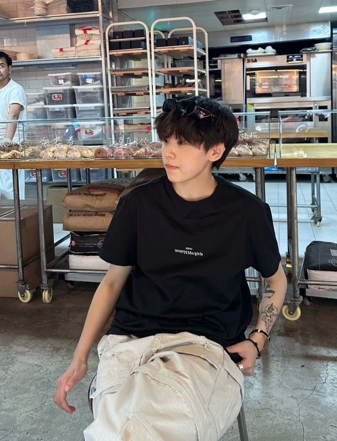 Maison Margiela Maison Margiela Neutral Logo Embroidered Cotton T-shirt Size US S / EU 44-46 / 1 - 8 Thumbnail