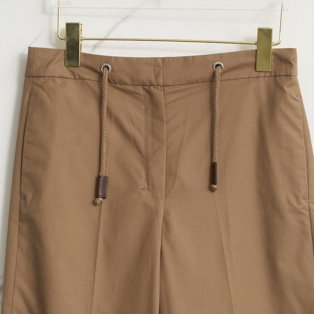 Max Mara Max Mara Women's Drawstring Wide-Leg Trousers Size 38" / US 16 / IT 52 - 3 Thumbnail