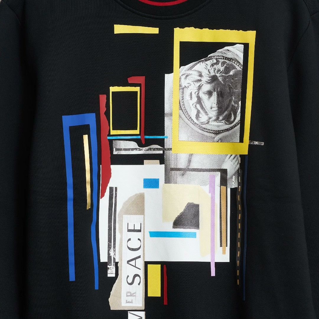 Versace Versace Men's Creative Pattern Fleece Sweatshirt Size US M / EU 48-50 / 2 - 3 Thumbnail