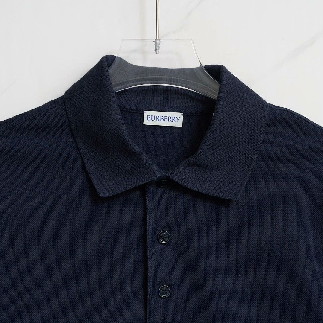Burberry Burberry Men's Navy Logo Embroidered Polo Size US M / EU 48-50 / 2 - 2 Thumbnail