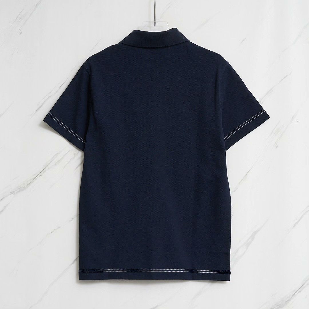 Burberry Burberry Men's Navy Logo Embroidered Polo Size US M / EU 48-50 / 2 - 5 Thumbnail