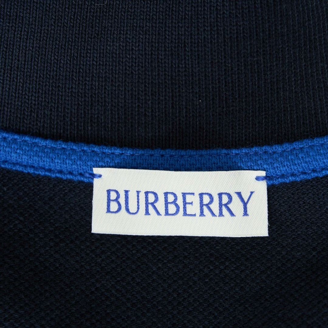 Burberry Burberry Men's Embroidered Navy Polo Shirt Size US S / EU 44-46 / 1 - 6 Thumbnail