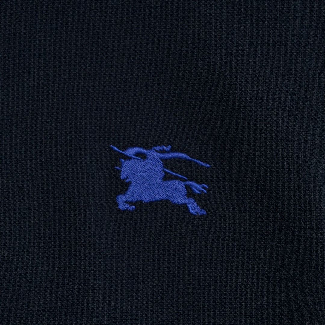 Burberry Burberry Men's Embroidered Navy Polo Shirt Size US S / EU 44-46 / 1 - 3 Thumbnail