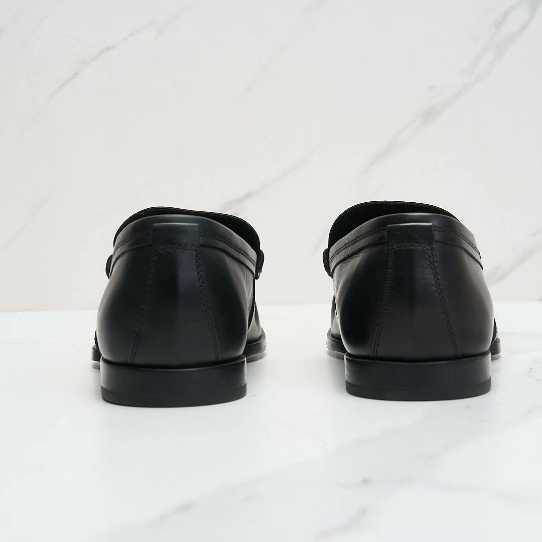 Tod's Tod's Double T Buckle Pleated Loafers Size US 8 / EU 41 - 7 Thumbnail