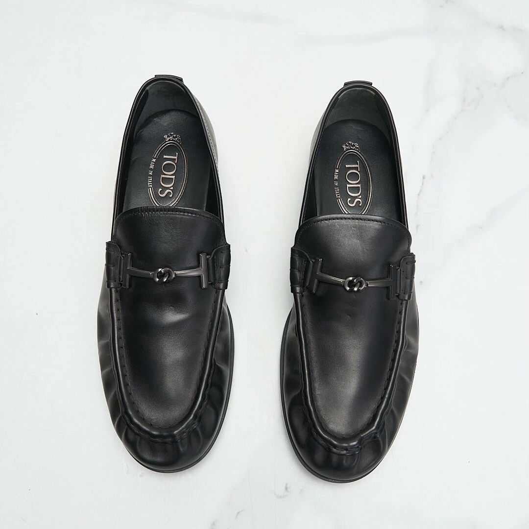 Tod's Tod's Double T Buckle Pleated Loafers Size US 8 / EU 41 - 3 Thumbnail