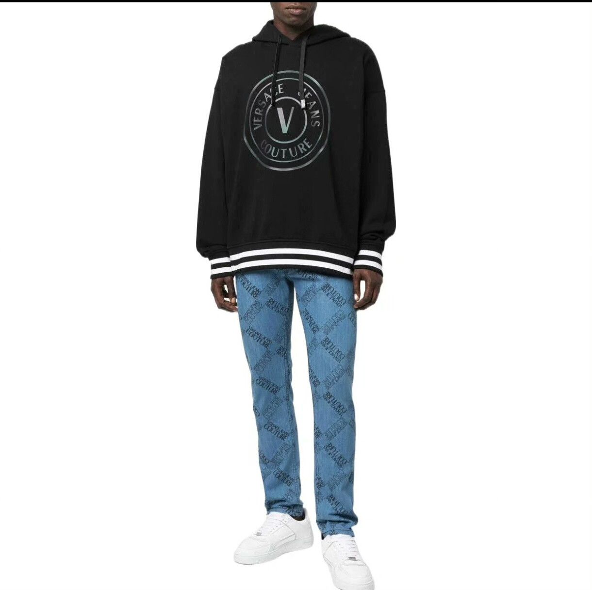 Versace Versace Unisex Letter Pattern Hoodie Size US M / EU 48-50 / 2 - 8 Thumbnail