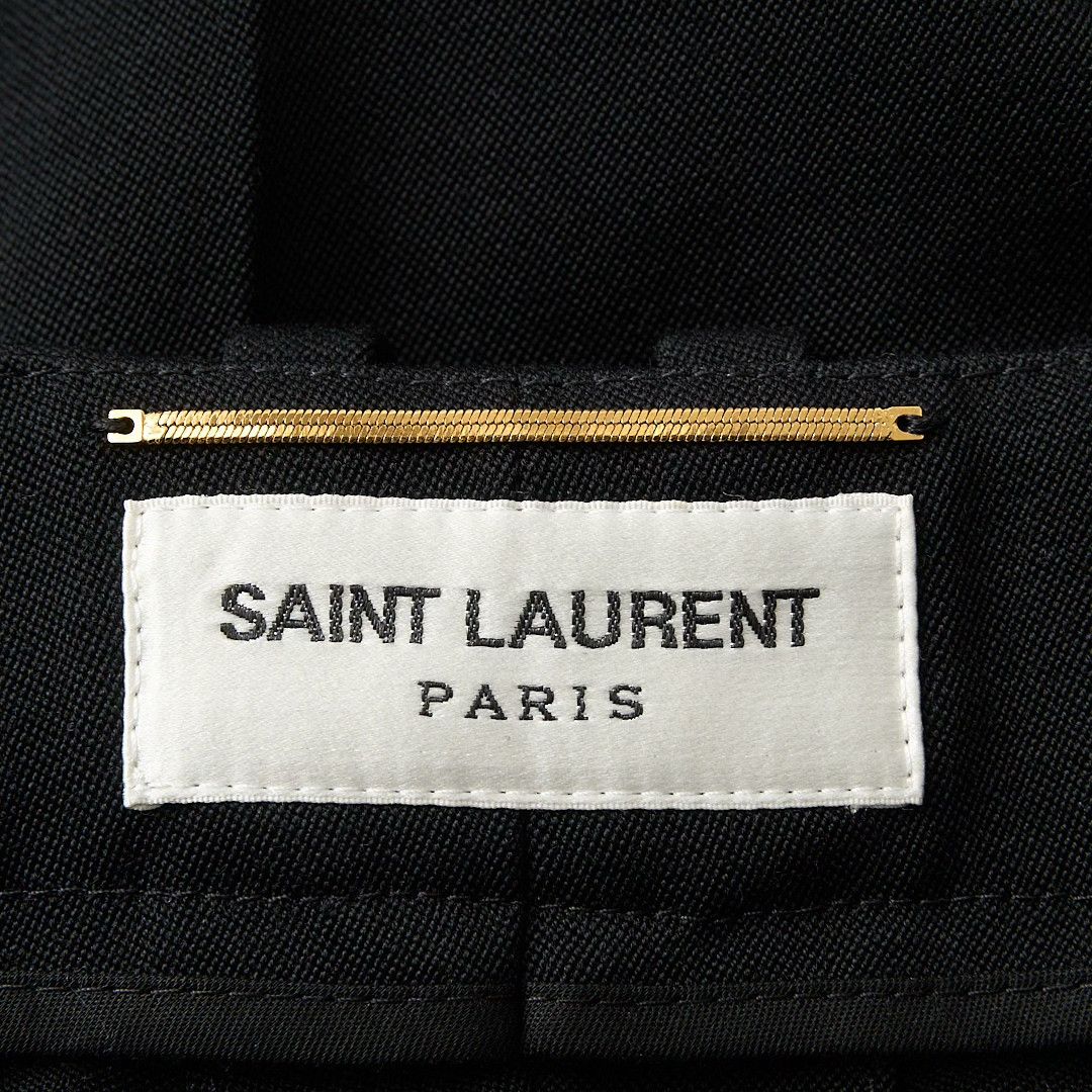 Saint Laurent Paris Saint Laurent Women's Pleated Straight Trousers Size 38" / US 16 / IT 52 - 6 Thumbnail