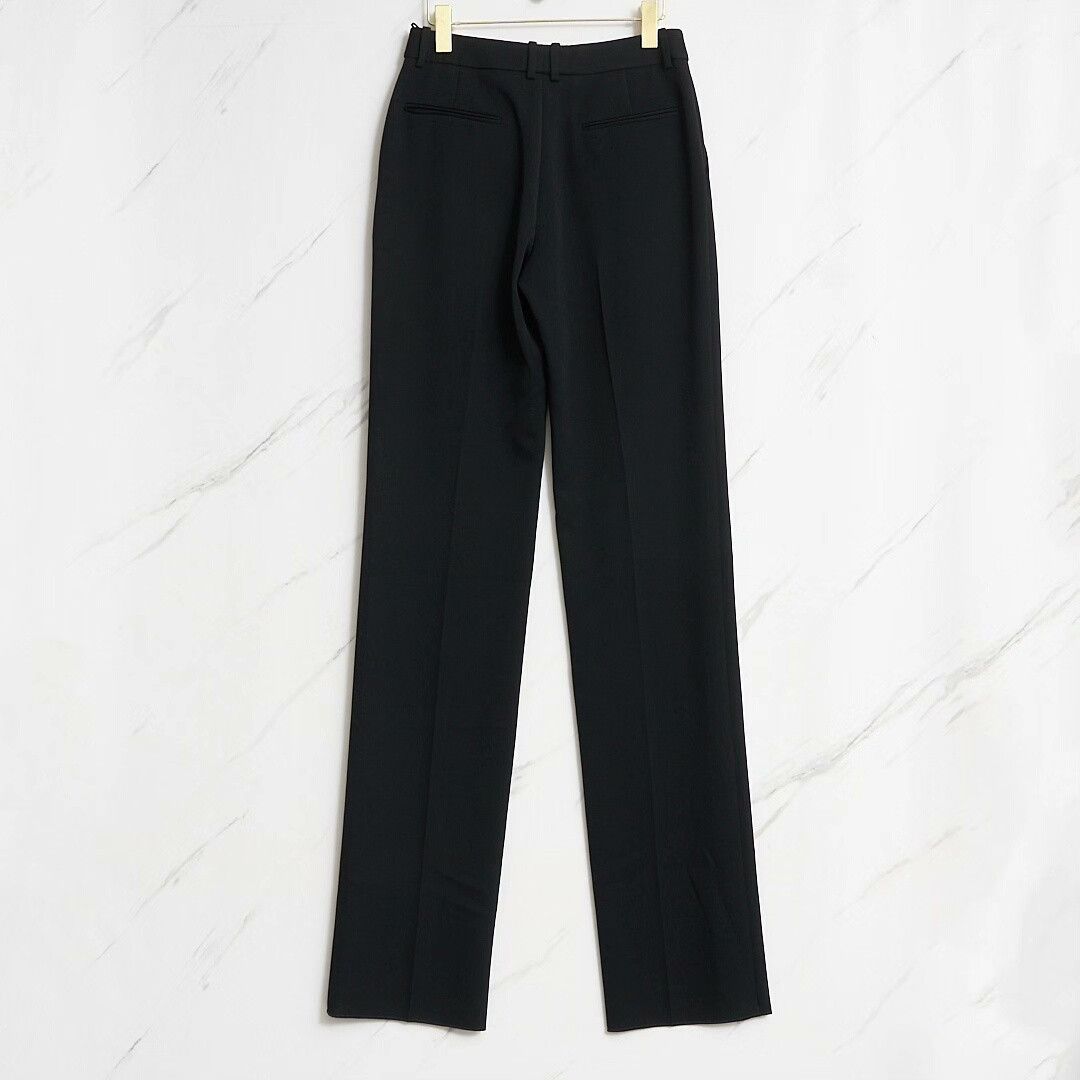 Saint Laurent Paris Saint Laurent Women's Pleated Straight Trousers Size 38" / US 16 / IT 52 - 4 Thumbnail