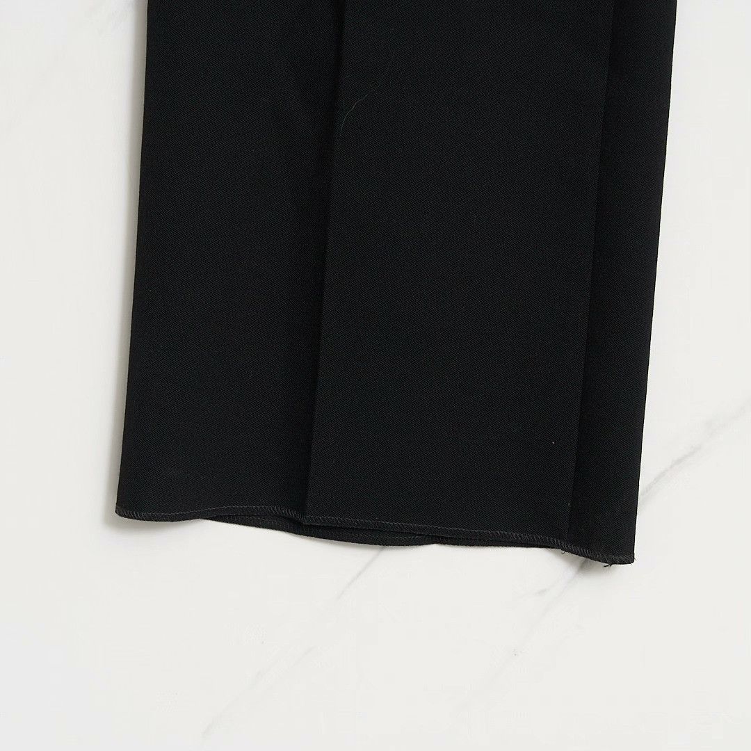 Saint Laurent Paris Saint Laurent Women's Pleated Straight Trousers Size 38" / US 16 / IT 52 - 3 Thumbnail