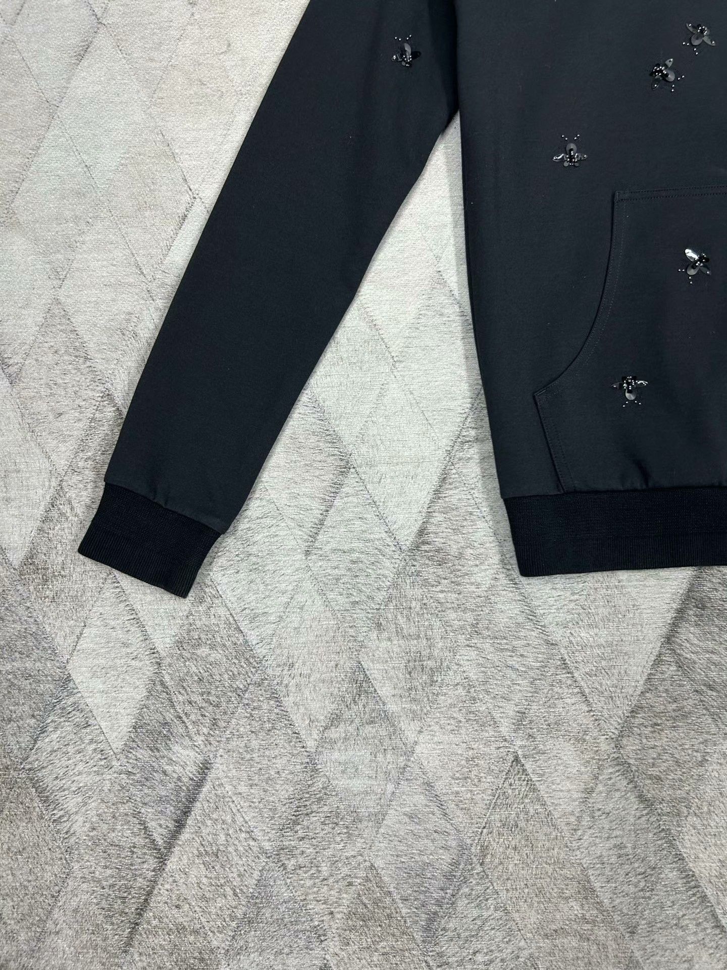 Dior Dior 3D Bee Black Hoodie XS Size US XS / EU 42 / 0 - 4 Thumbnail