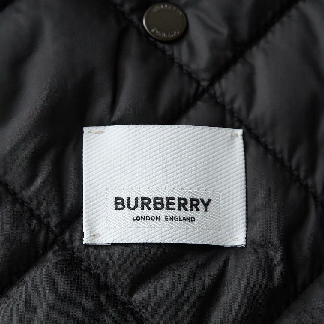 Burberry Burberry Neutral Plaid Quilted Cotton Jacket Size US XXL / EU 58 / 5 - 4 Thumbnail