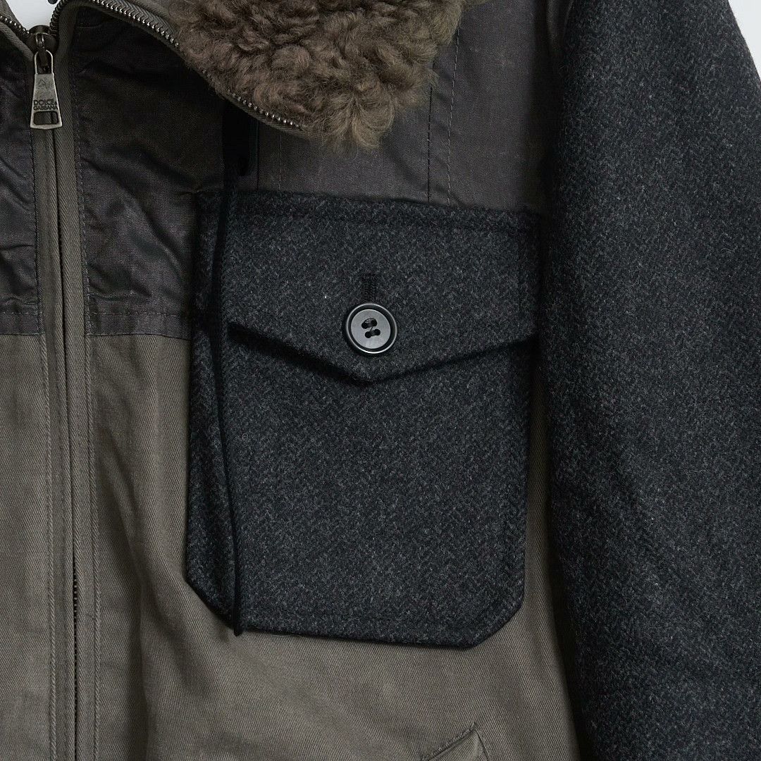 Dolce & Gabbana Dolce&Gabbana Men's Patchwork Puffer Jacket Size US M / EU 48-50 / 2 - 3 Thumbnail