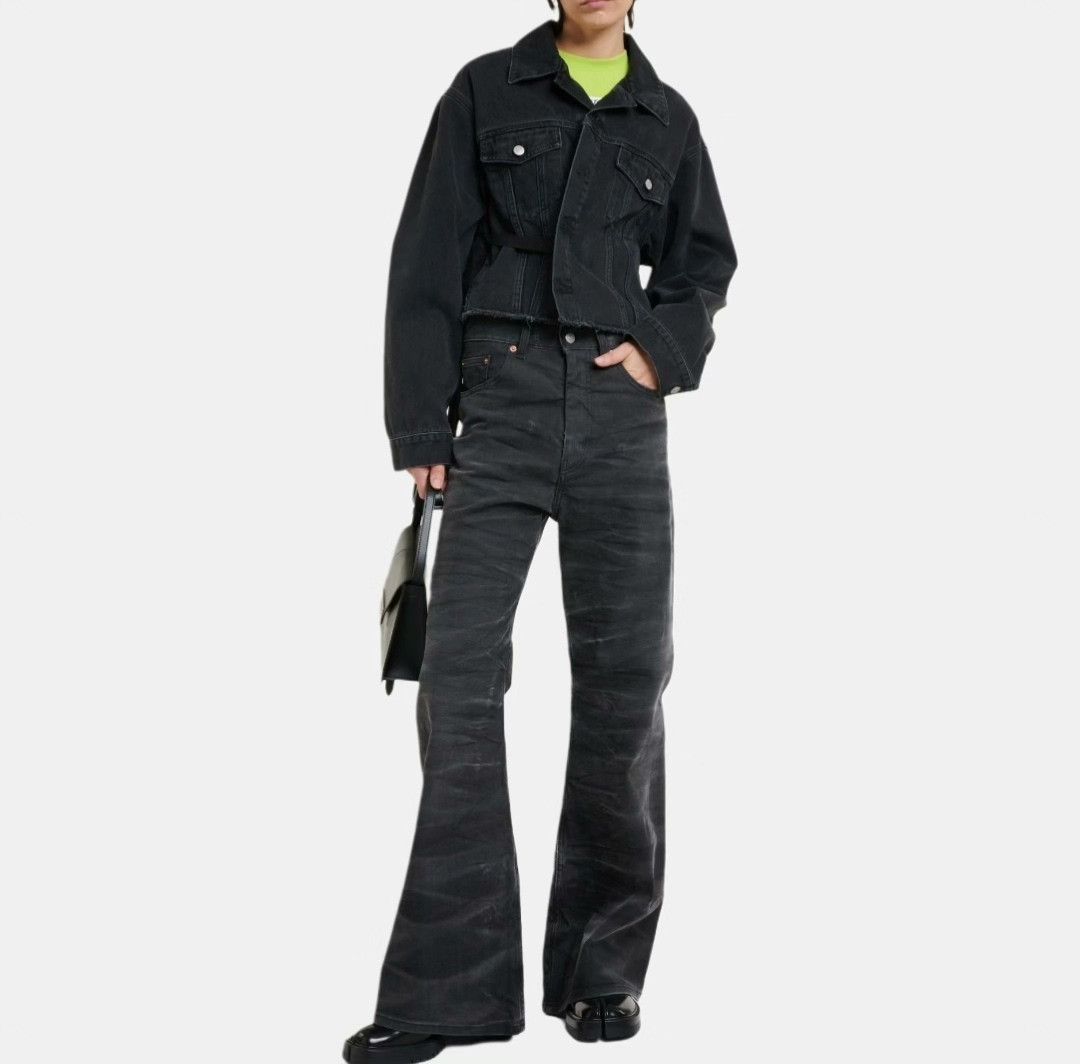 MM6 MM6 Women's Ribbon Washed Denim Jacket Size M / US 6-8 / IT 42-44 - 8 Thumbnail