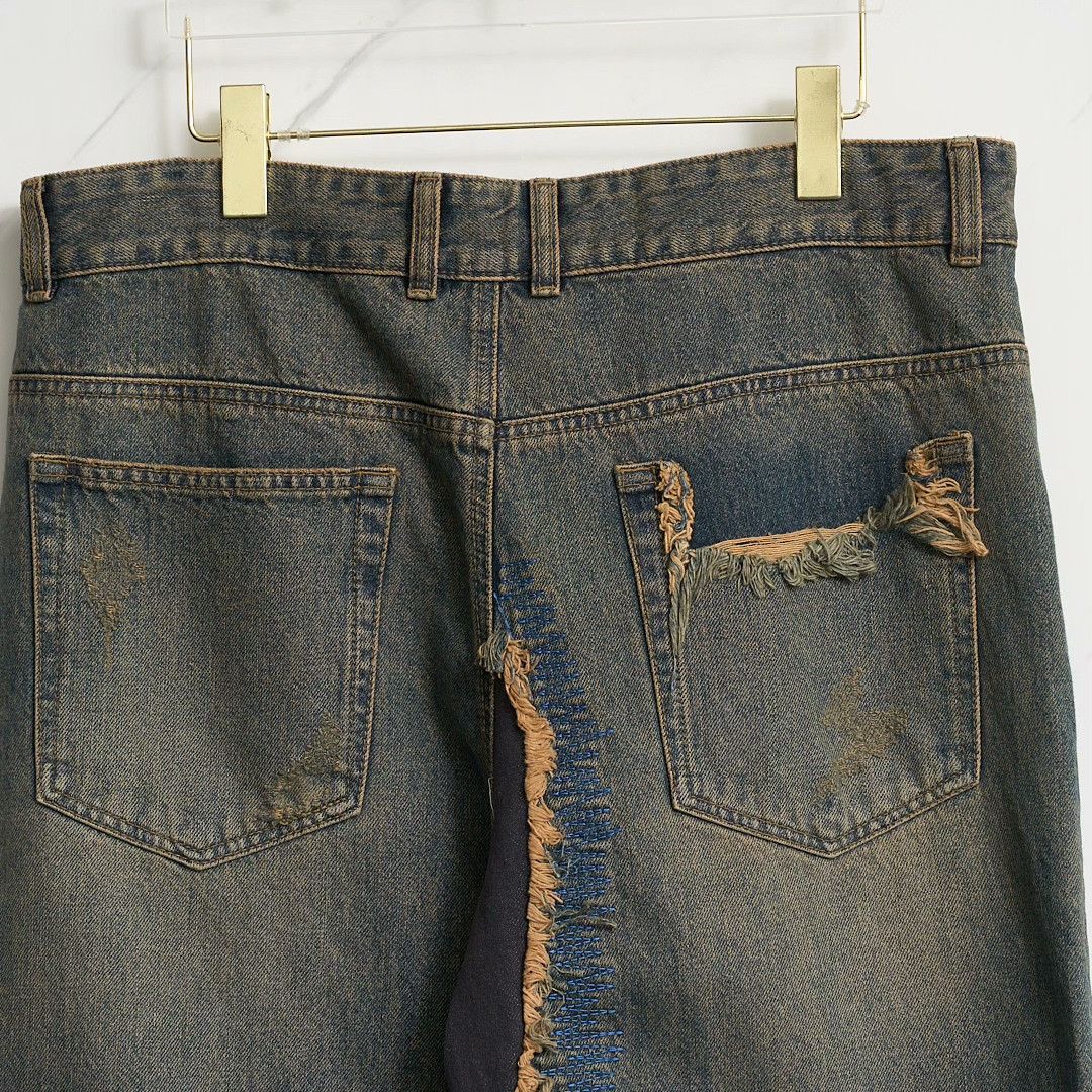 WE11DONE WE11DONE Men's Distressed Patch Jeans Size US 36 / EU 52 - 6 Thumbnail