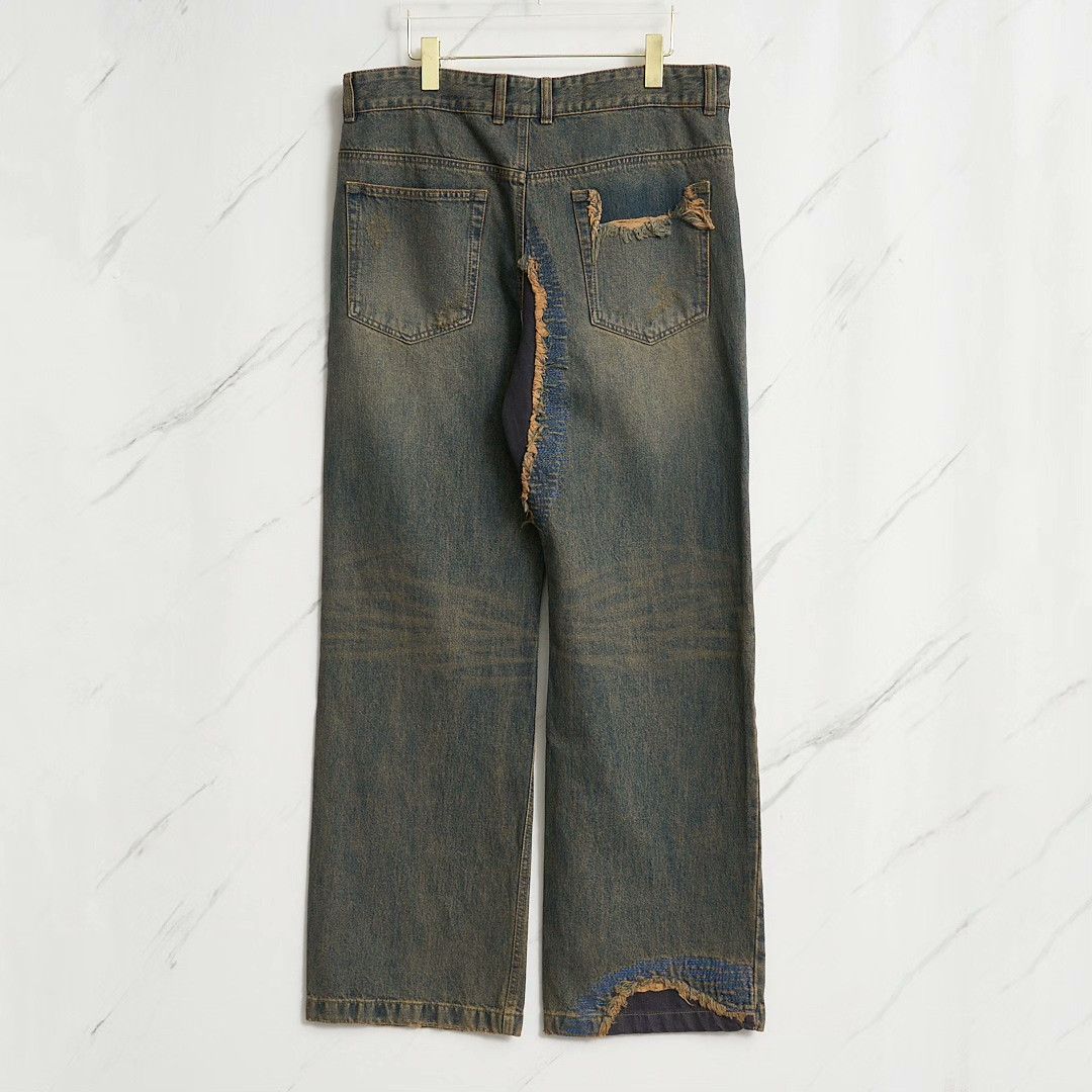 WE11DONE WE11DONE Men's Distressed Patch Jeans Size US 36 / EU 52 - 5 Thumbnail