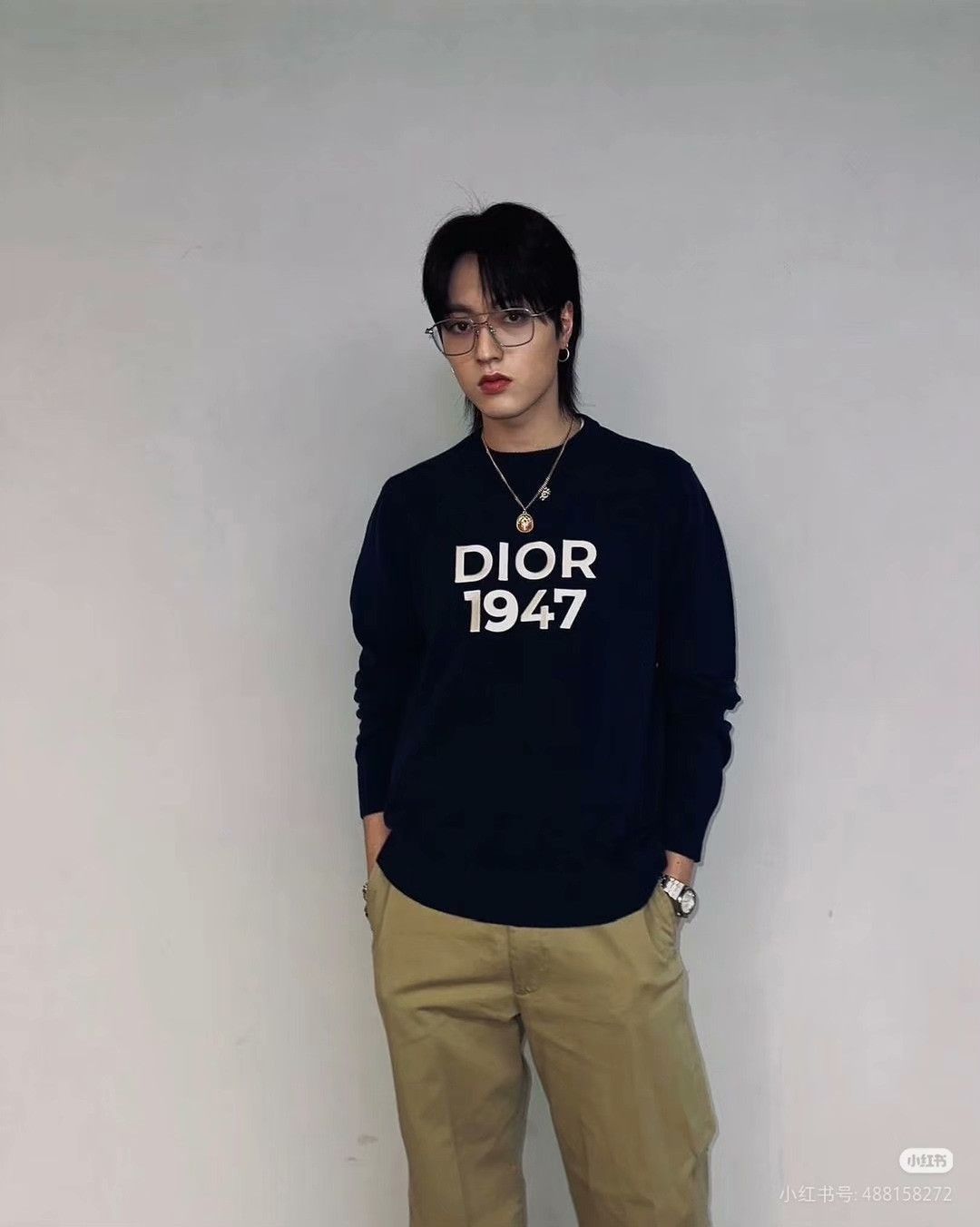 Dior Dior Men's Logo Embroidered Crewneck Sweater Size US L / EU 52-54 / 3 - 8 Thumbnail