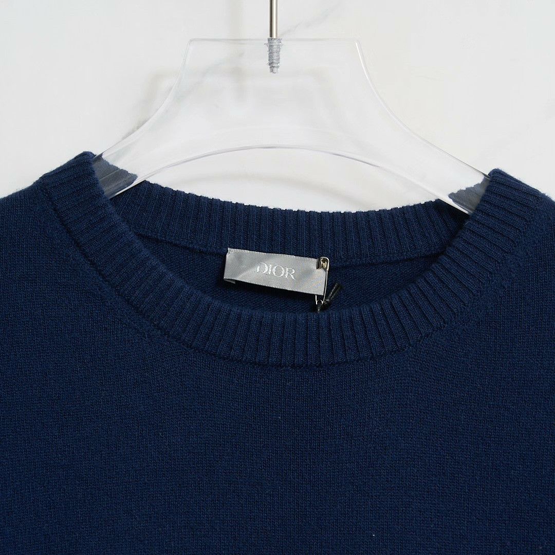 Dior Dior Men's Logo Embroidered Crewneck Sweater Size US L / EU 52-54 / 3 - 2 Thumbnail