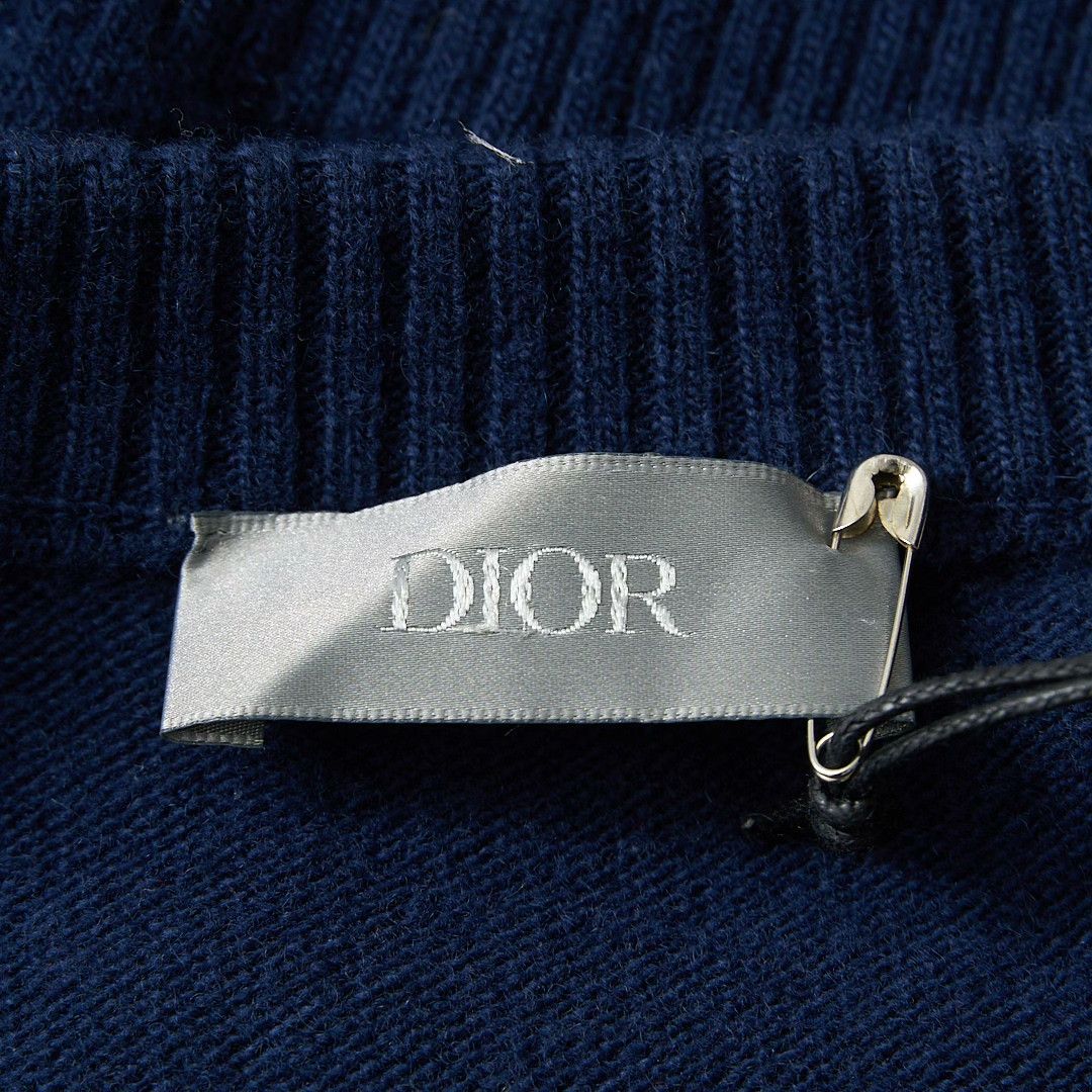 Dior Dior Men's Logo Embroidered Crewneck Sweater Size US L / EU 52-54 / 3 - 5 Thumbnail