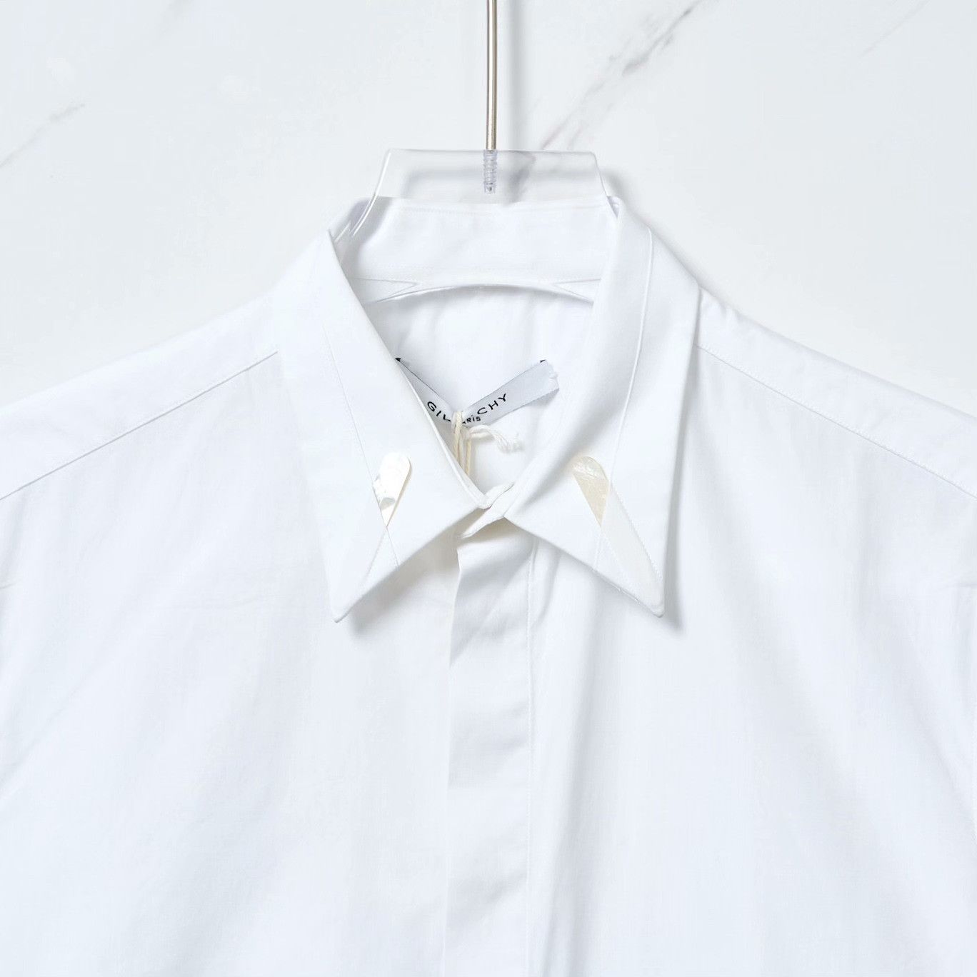 Givenchy Givenchy Men's White Shirt Size US M / EU 48-50 / 2 - 2 Thumbnail