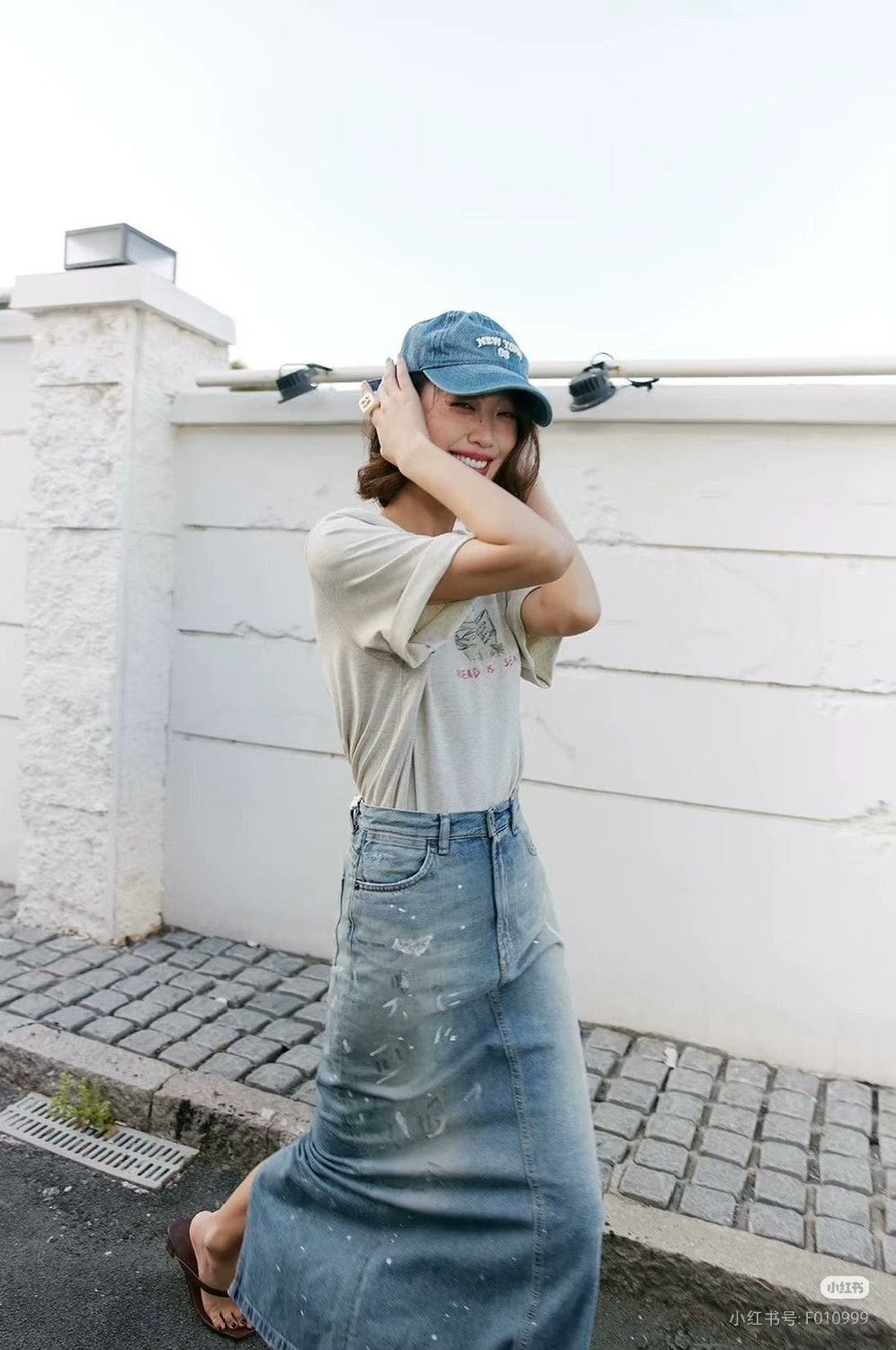 Acne Studios Acne Studios Women's Graffiti Distressed Denim Skirt Size 36" / US 14 / IT 50 - 9 Thumbnail