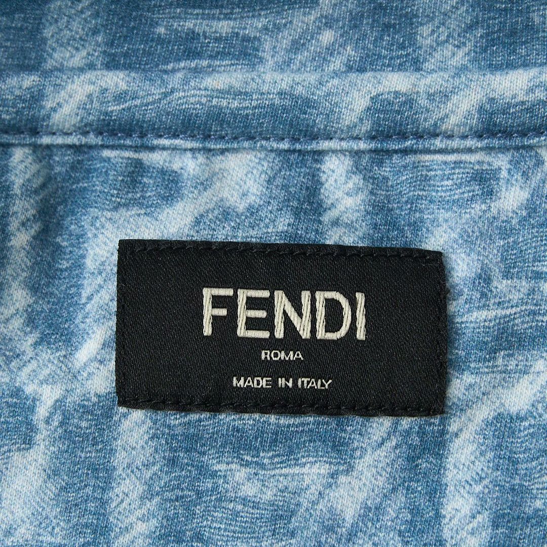 Fendi Fendi Men's Logo All-Over Print T-Shirt Size US L / EU 52-54 / 3 - 7 Thumbnail