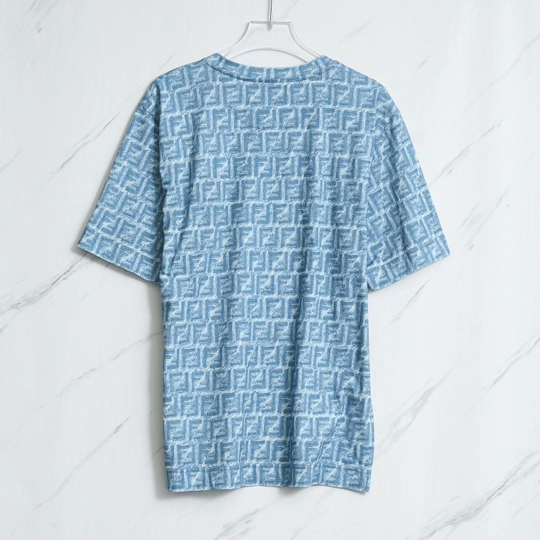 Fendi Fendi Men's Logo All-Over Print T-Shirt Size US L / EU 52-54 / 3 - 5 Thumbnail