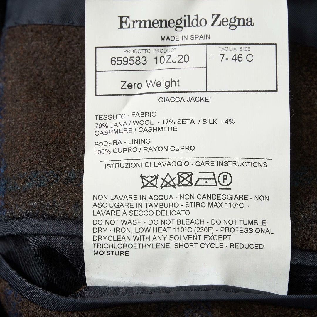 Ermenegildo Zegna ZEGNA Men's Maillard Plaid Suit Size US M / EU 48-50 / 2 - 5 Thumbnail