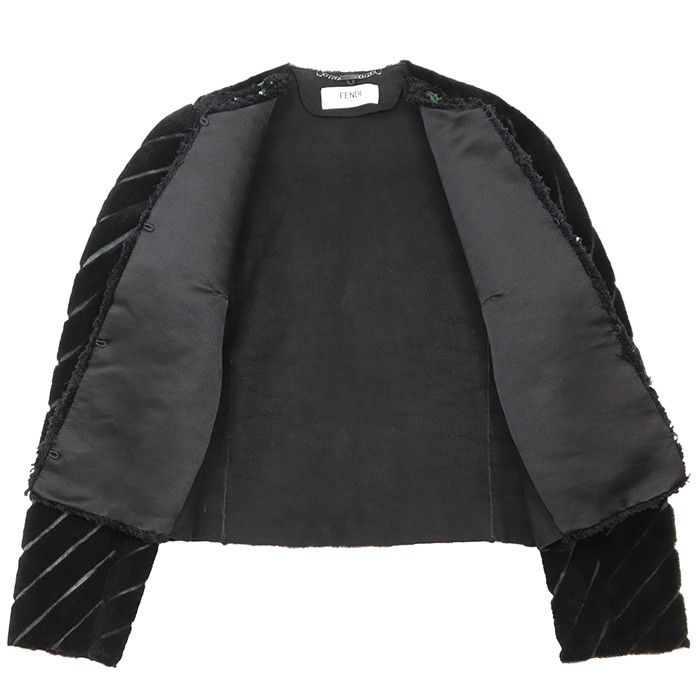 Fendi Fendi Fendi Collarless Jacket Textile Outerwear DUTY FREE for USA Size ONE SIZE - 8 Thumbnail