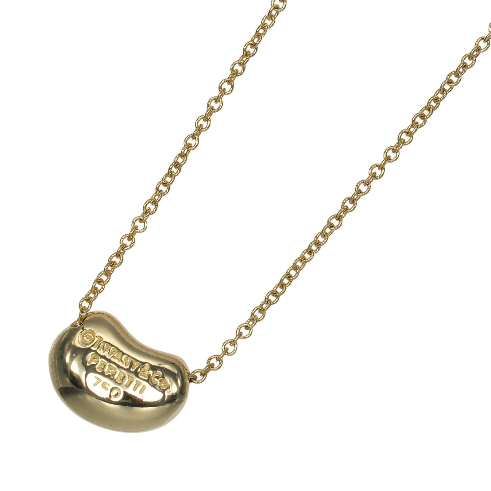 Tiffany & Co. Tiffany & Co. Tiffany&Co. Bean Au750 Necklace Precious Metal Necklace DUTY FREE for USA Size ONE SIZE - 3 Thumbnail