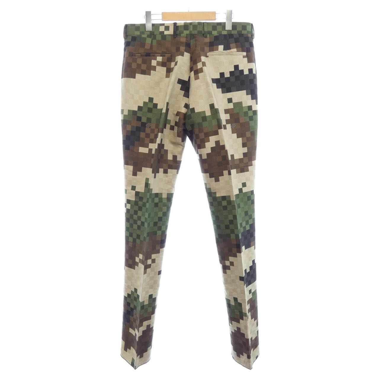 Louis Vuitton Louis Vuitton Louis Vuitton Tailored Cotton Damier Cigarette Pants Textile Pants HQP60WHSB DUTY FREE for USA Size ONE SIZE - 6 Thumbnail