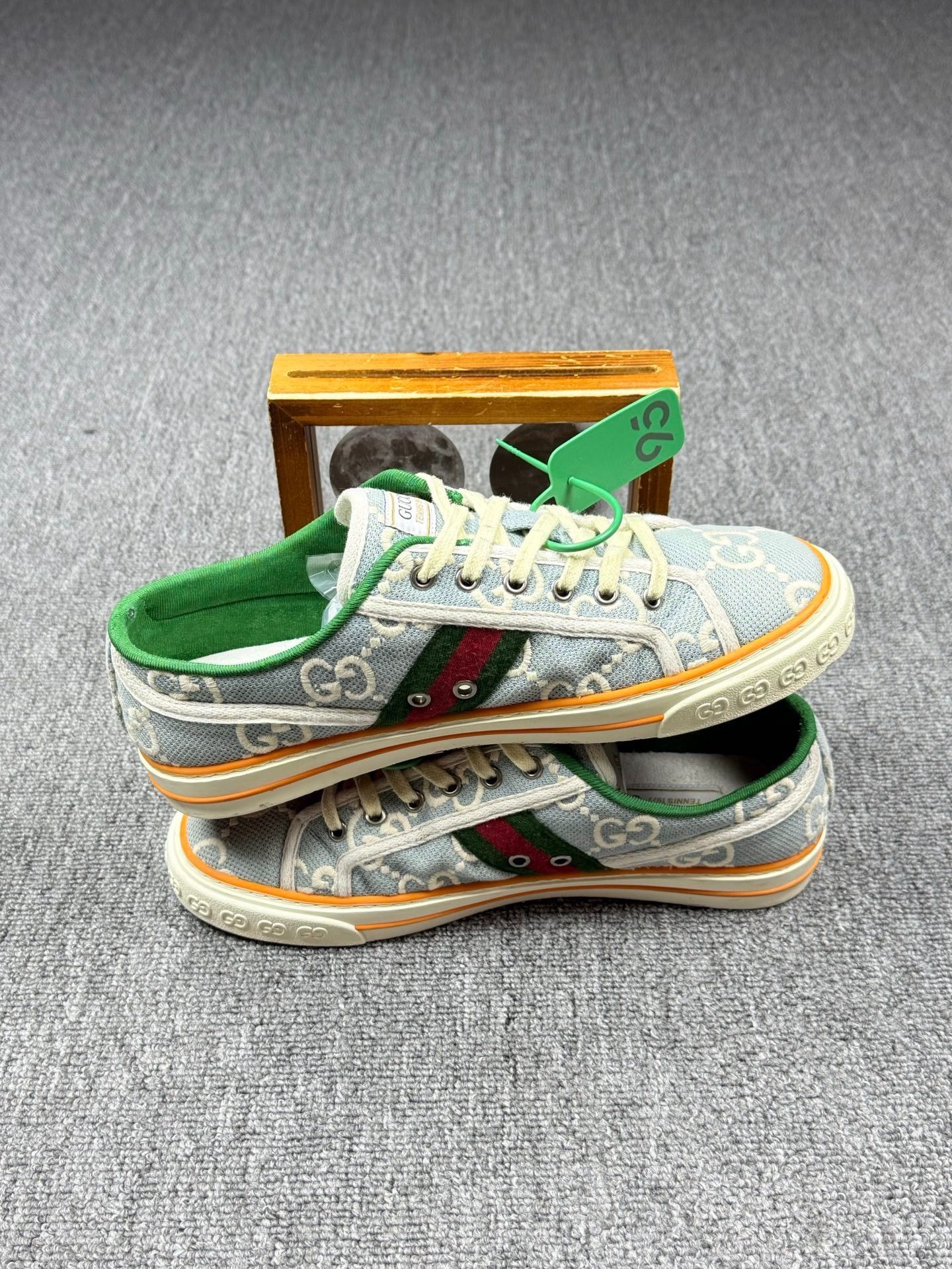 Gucci Gucci Tennis Blue Lowtop Sneakers 8 Men Size US 8 / EU 41 - 3 Thumbnail